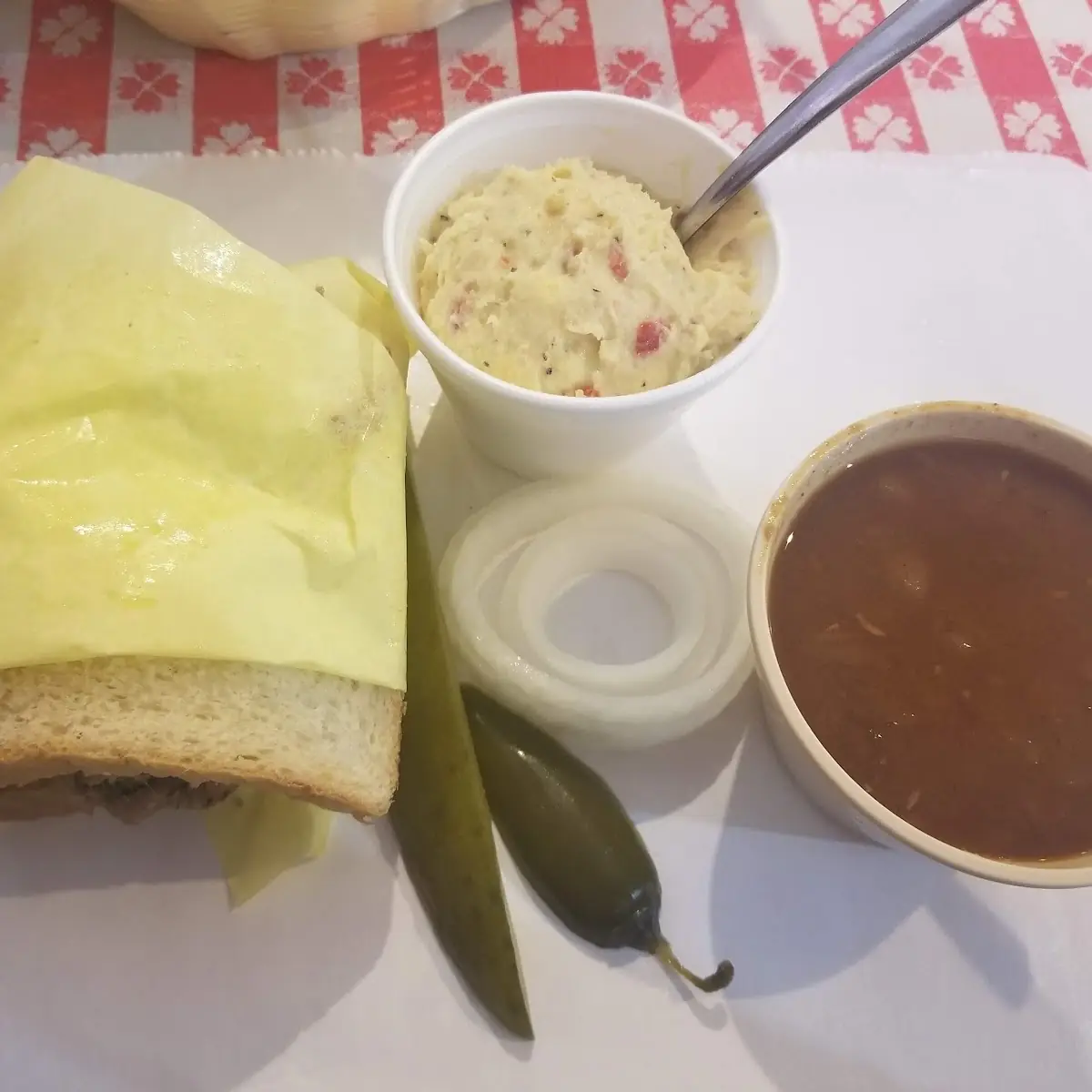 Chopped Brisket Sandwich
