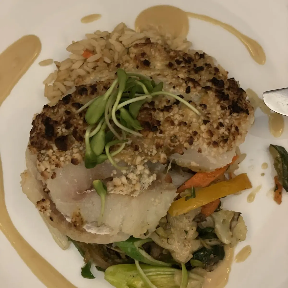 Macadamia Crusted Cod