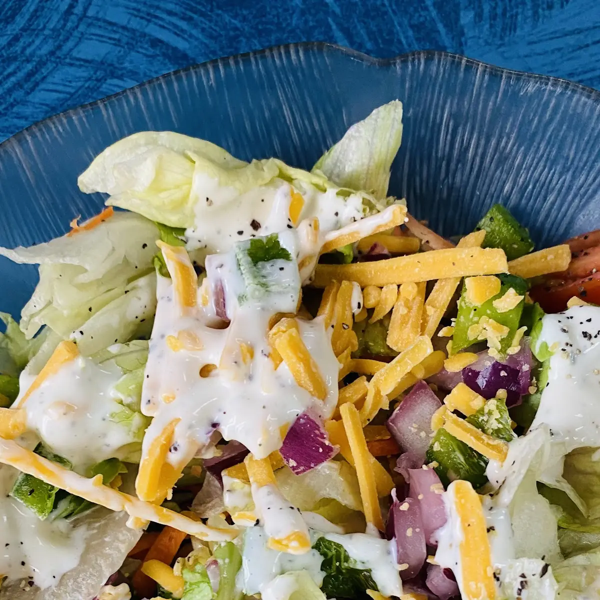 Side Salad Fresh with Ranch Dressing