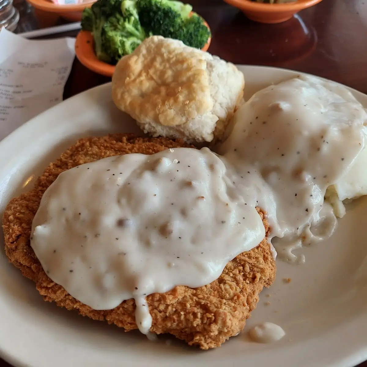 Chicken-Fried Steak with Mashed Potatoes