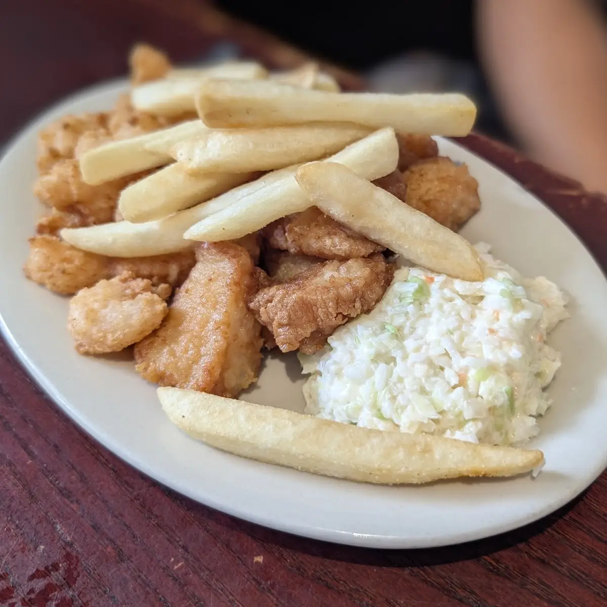 Fried Flounder Shrimp Combination