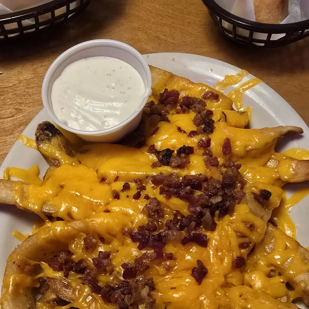 Cheese Fries with Ranch Dressing