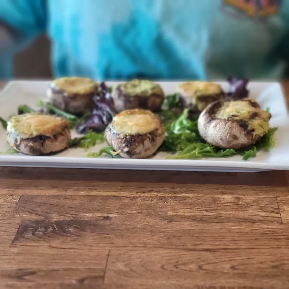 Spinach & Artichoke Stuffed Mushrooms V GF