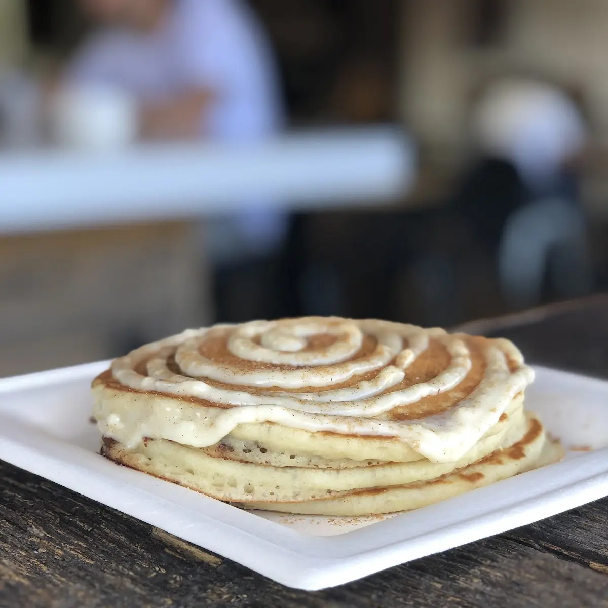 Cinnamon Roll Pancake Breakfast