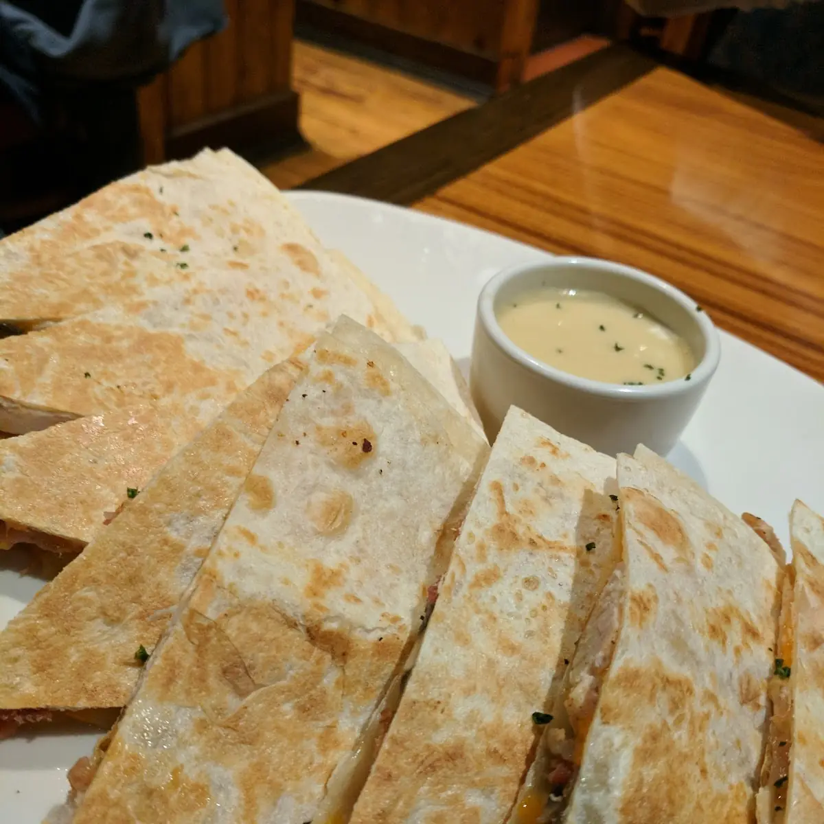 Alice Springs Chicken Quesadilla