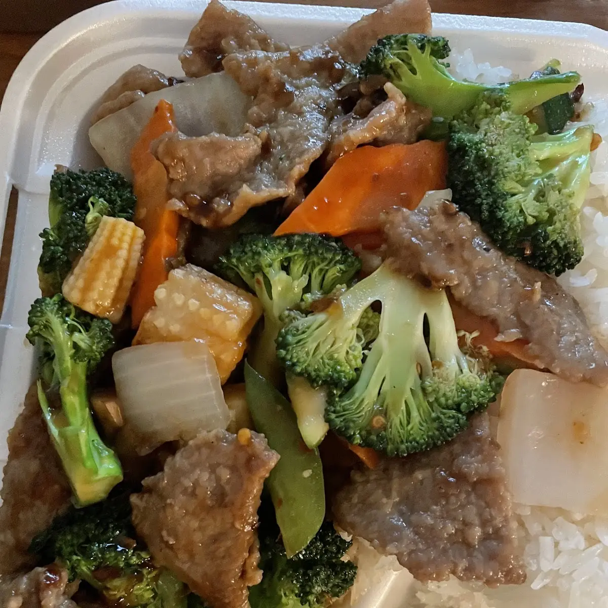 Beef with Mixed Vegetables Combo