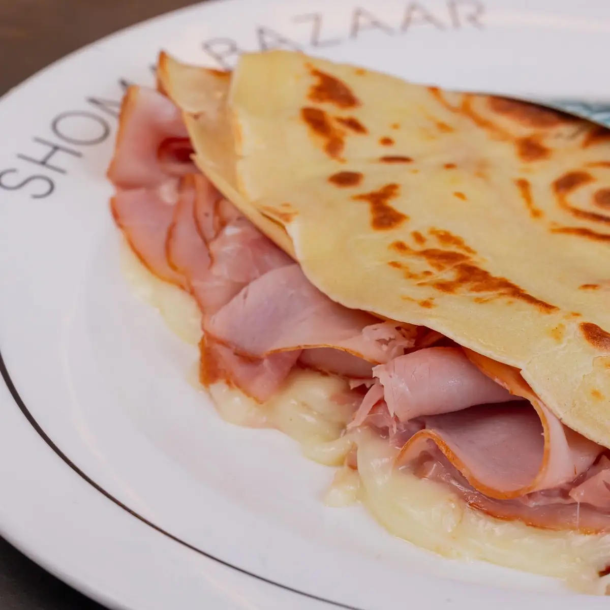 Ham and Cheese Crepe