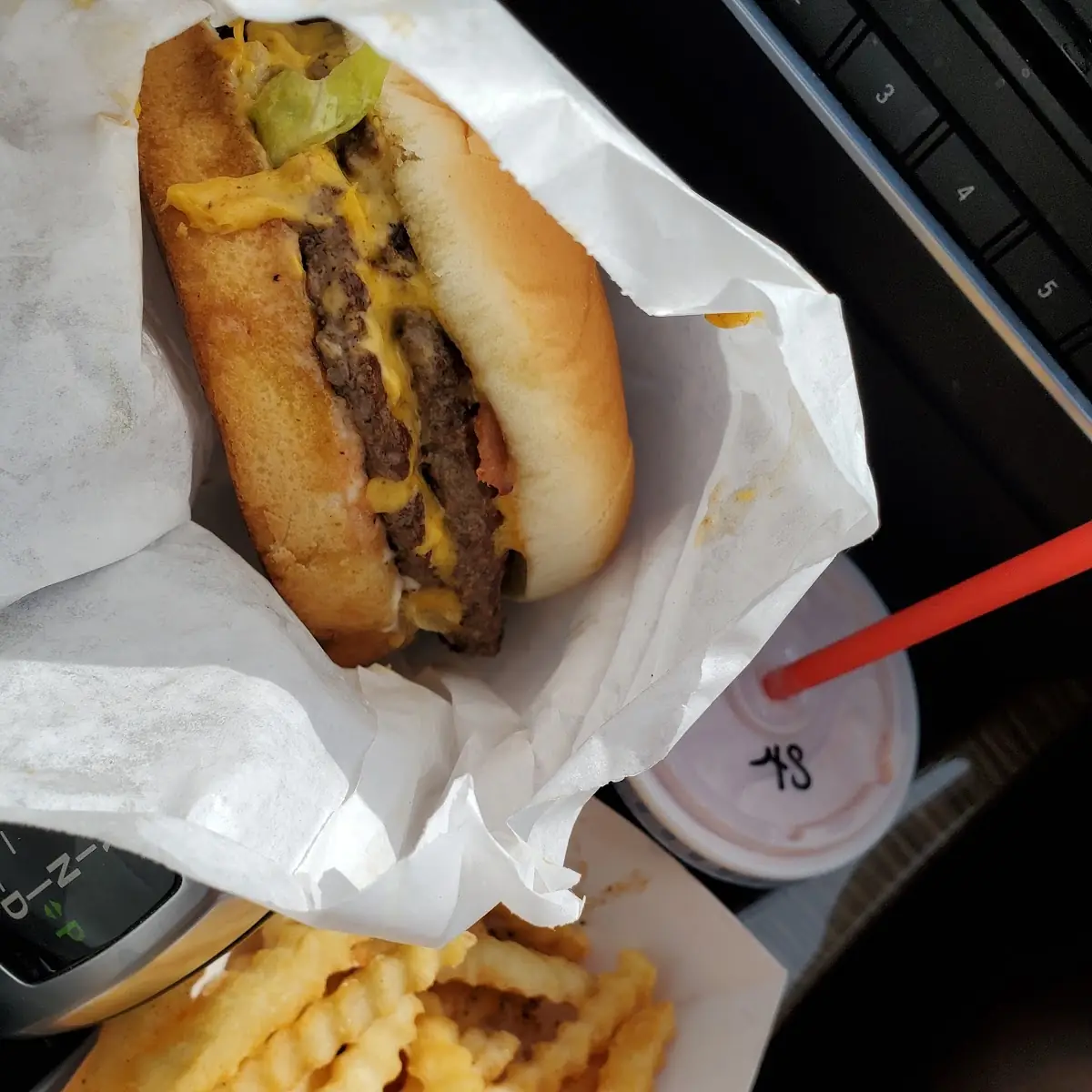 Bacon Cheeseburger with Fries