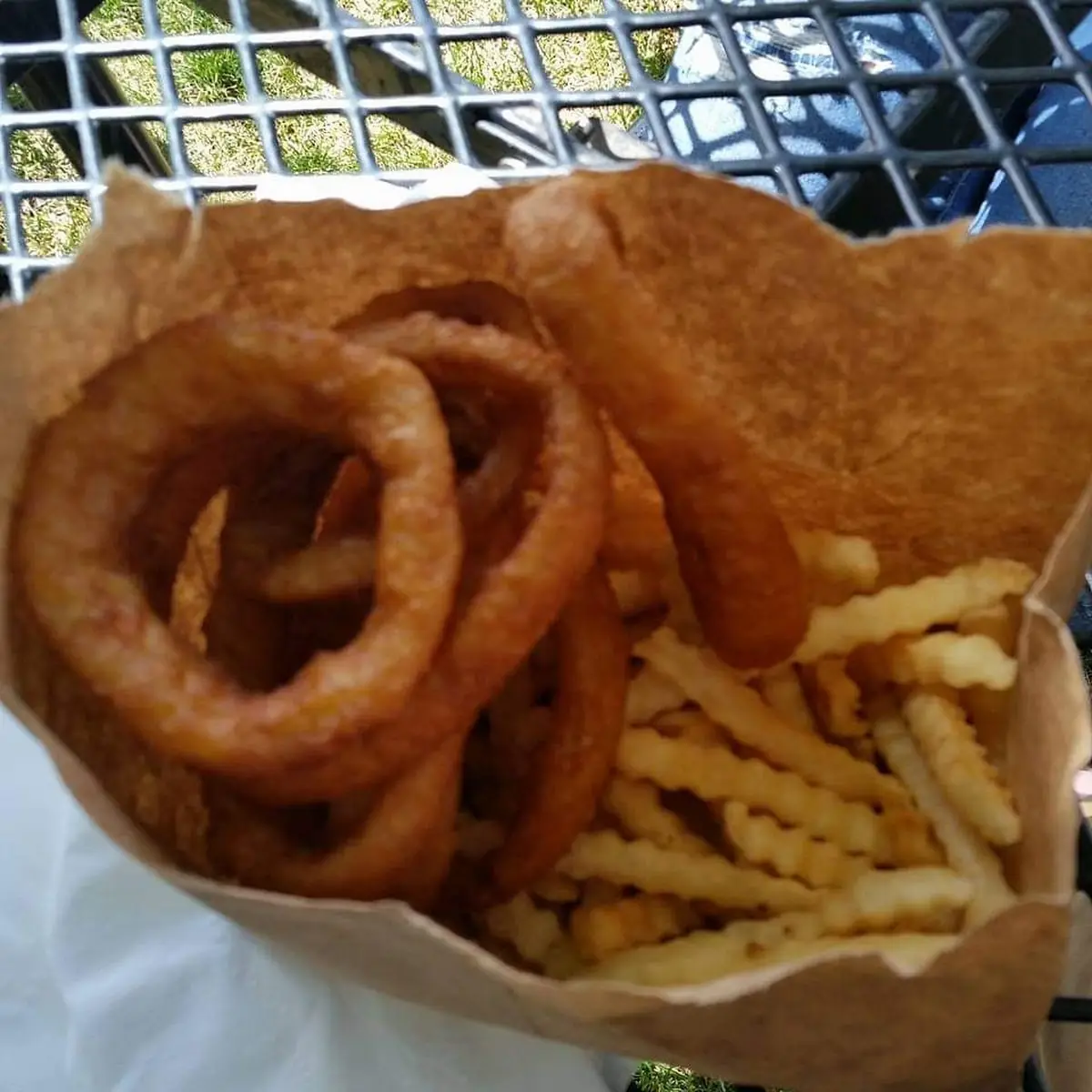 Fries with Onion Rings