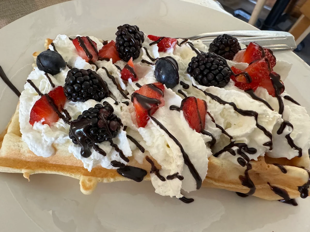 Waffle with Fresh Berries
