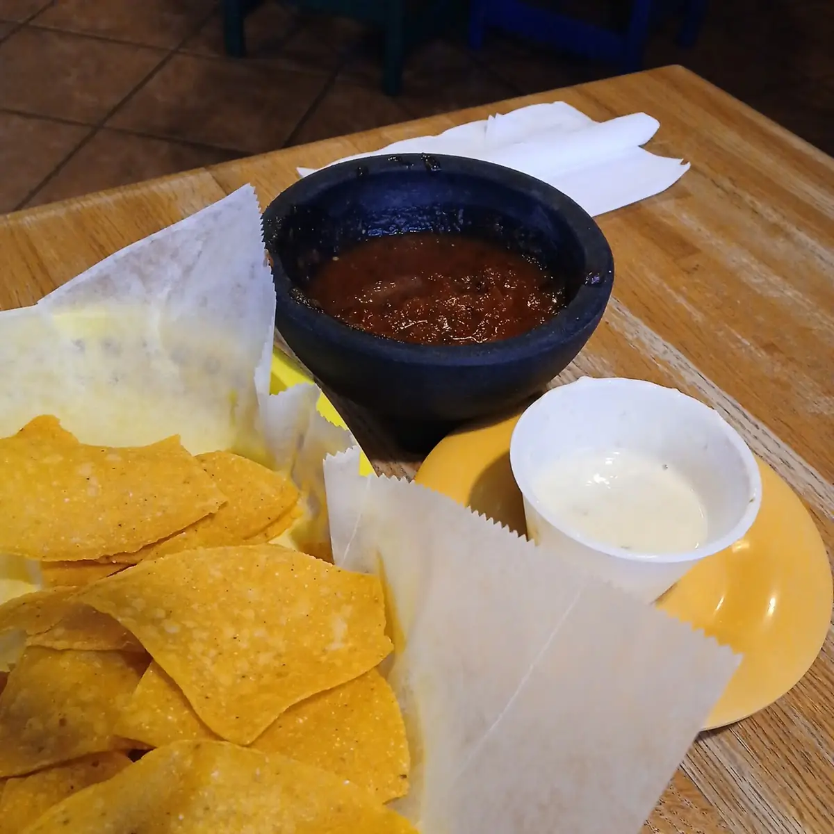 Chips Salsa Cheese