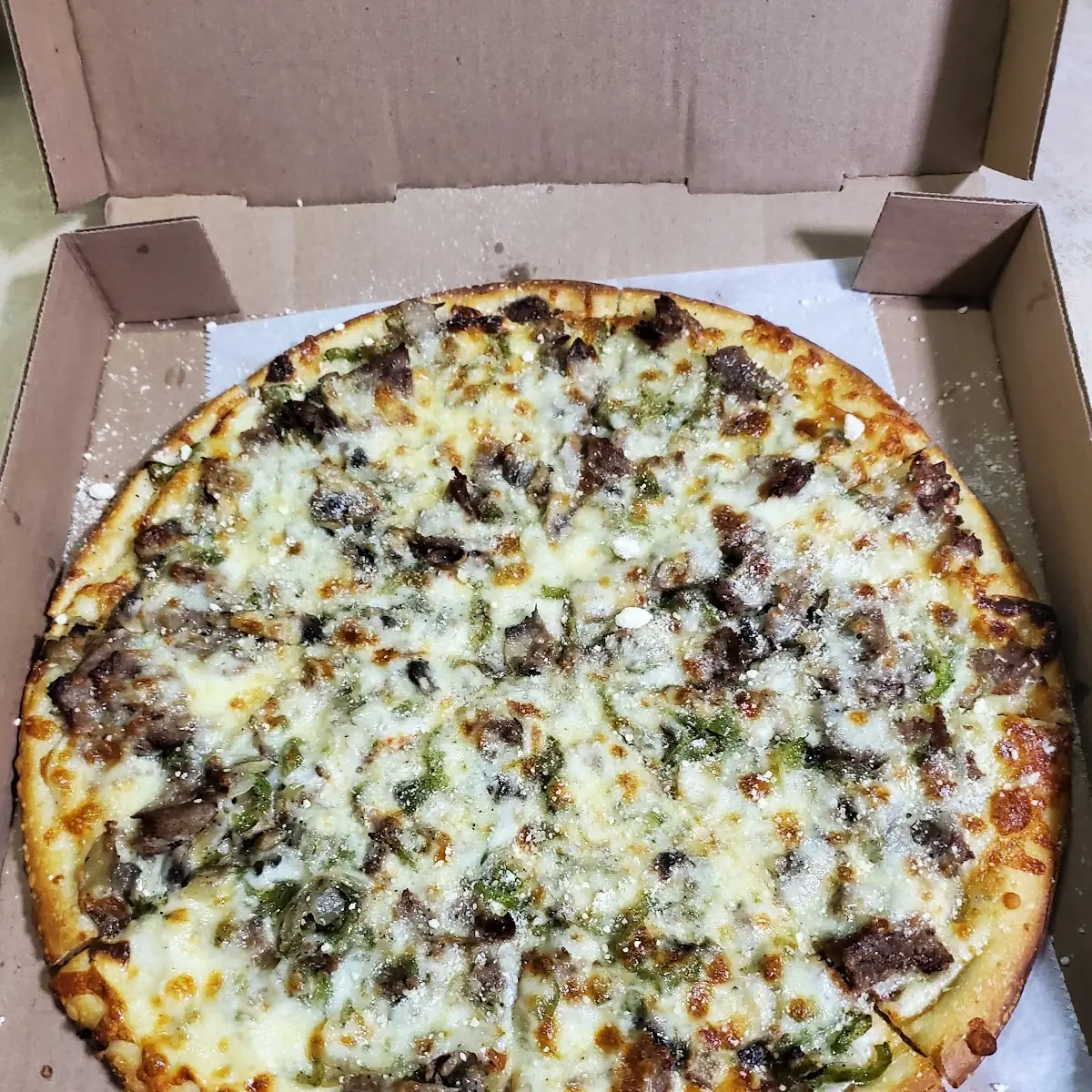 Philly Cheesesteak Pizza