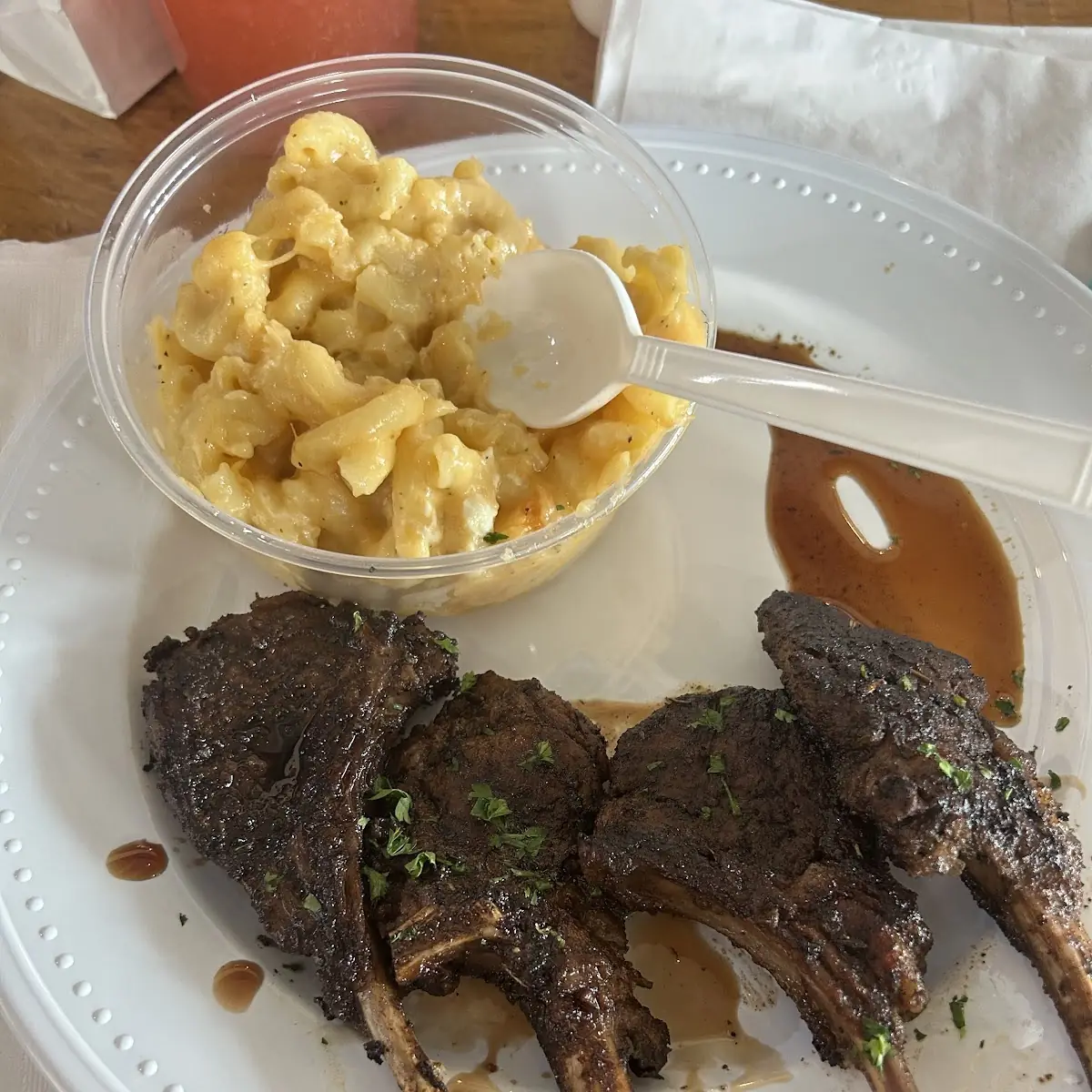 Grilled Lamb Chops Collard Greens