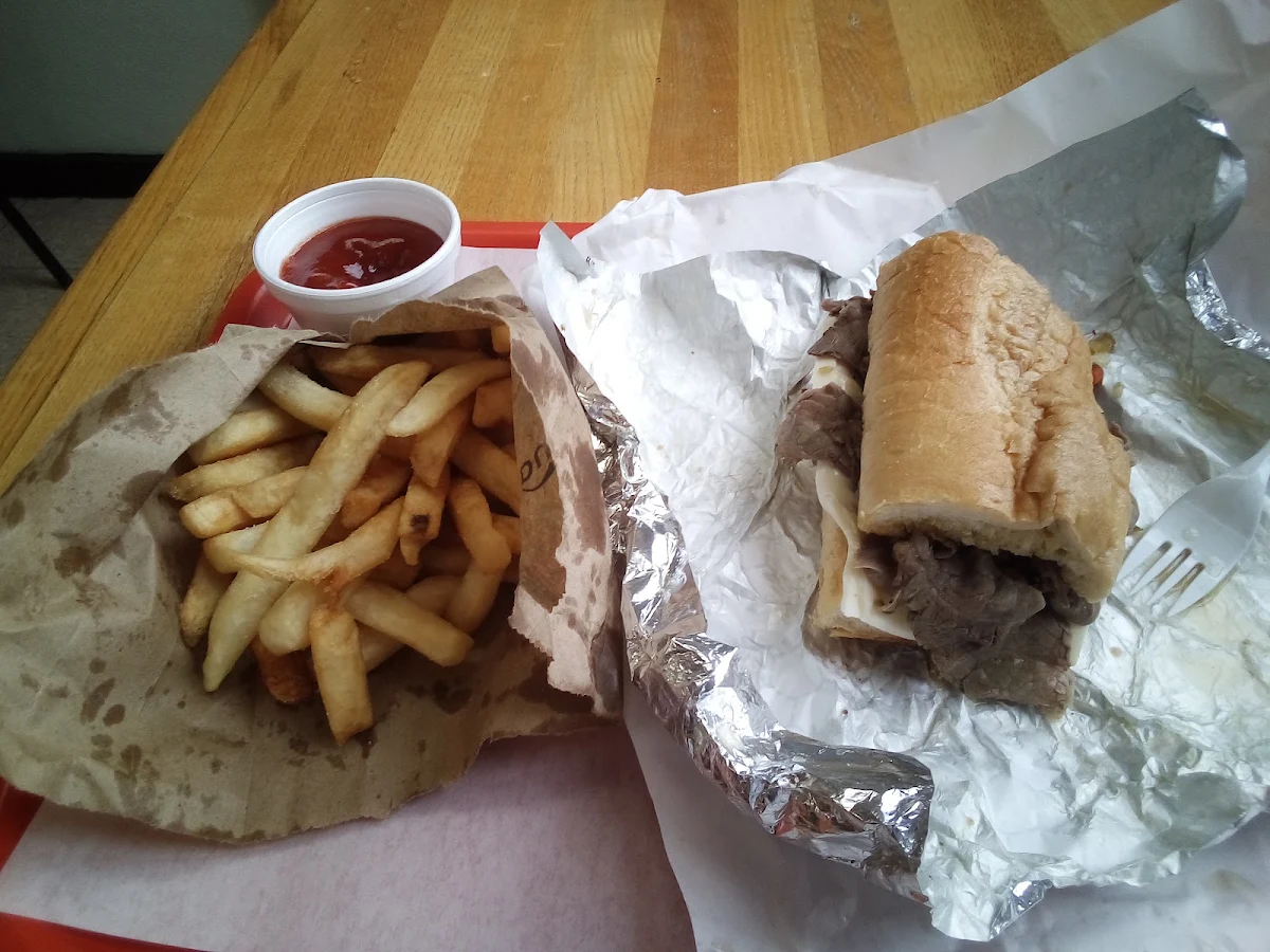 Ribeye Steak Sandwich w Fries
