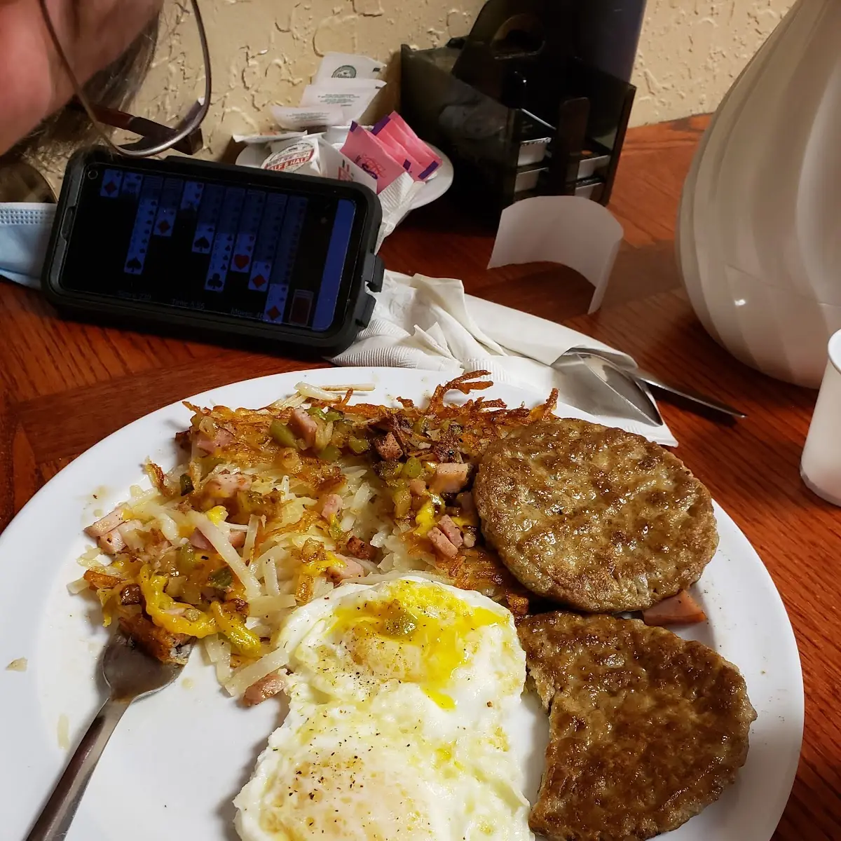Eggs with Redneck Hash Browns