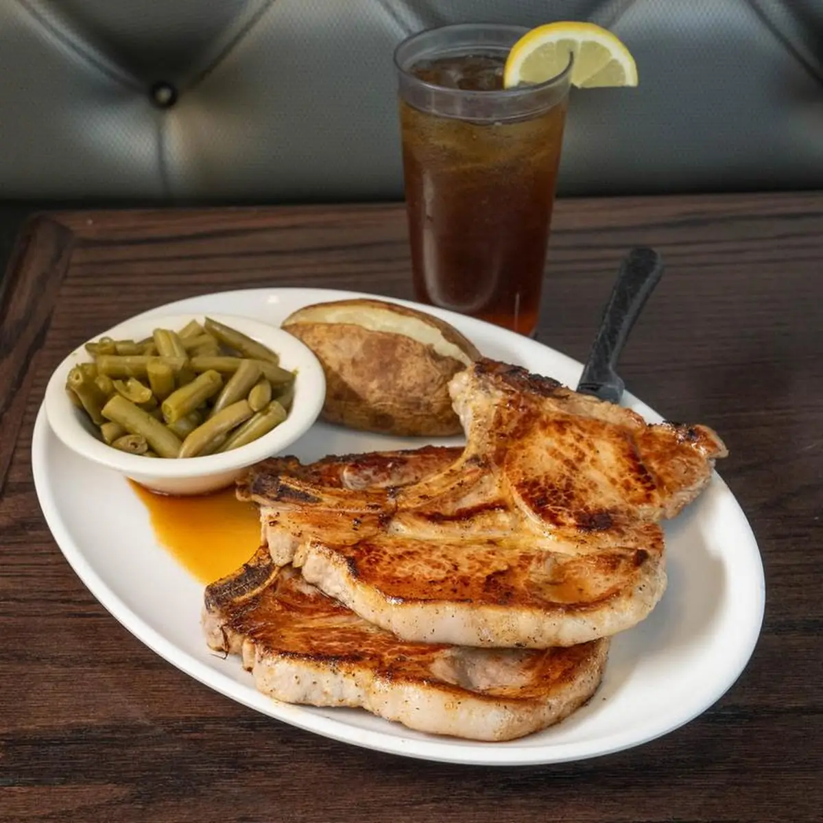 House Made Garlic Porkchops