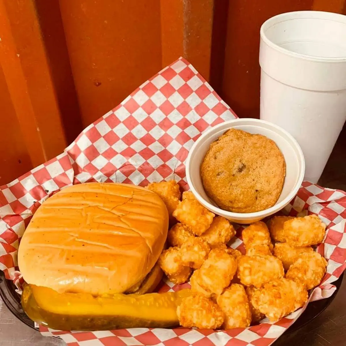 Burger and Tots