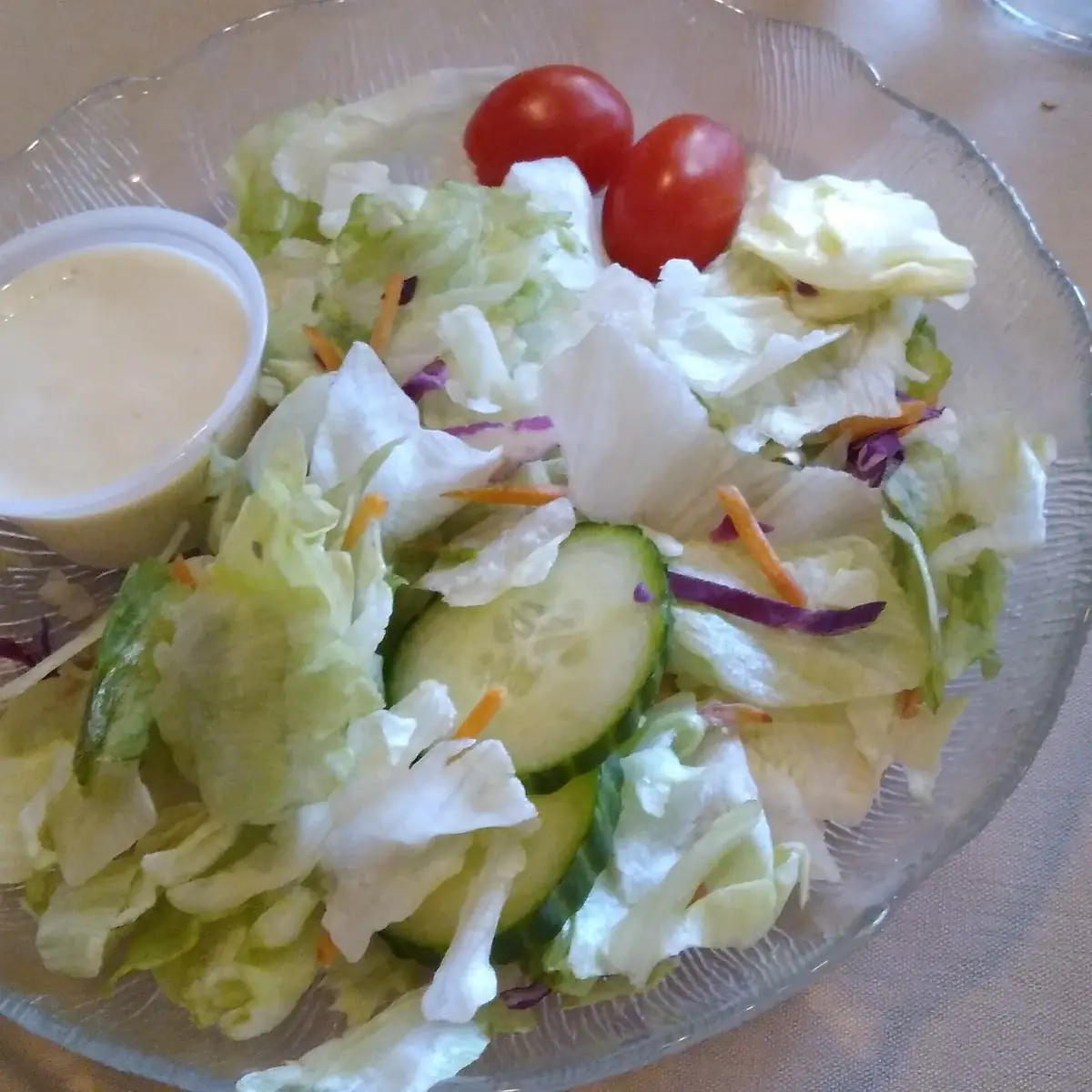 Side Salad with Blue Cheese Dressing