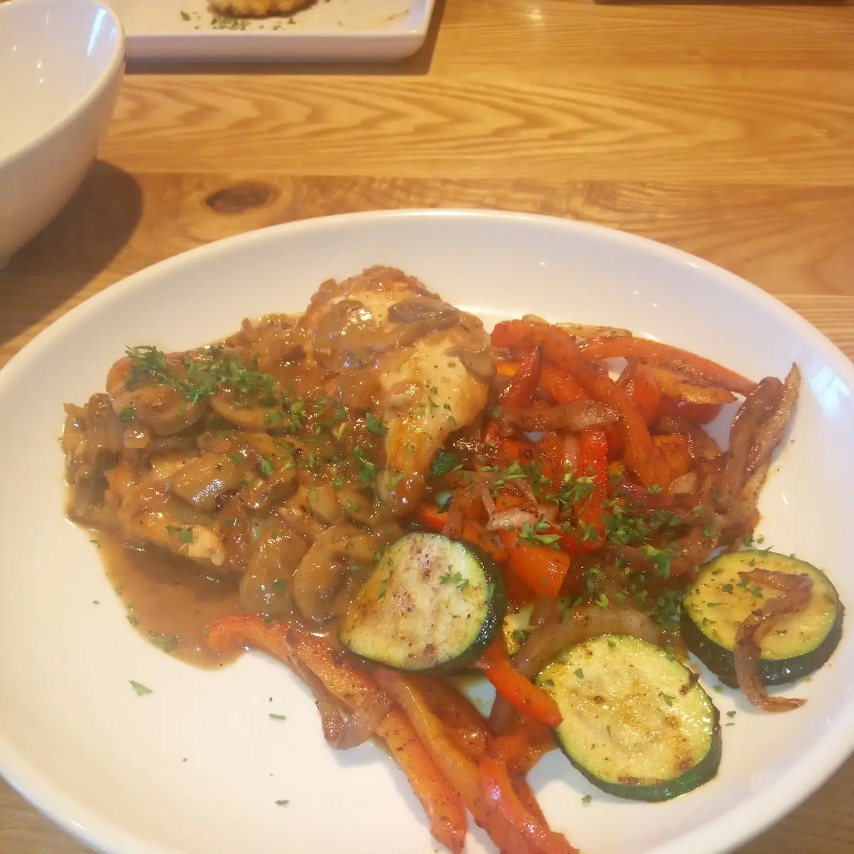 Chicken Marsala with Seasonal