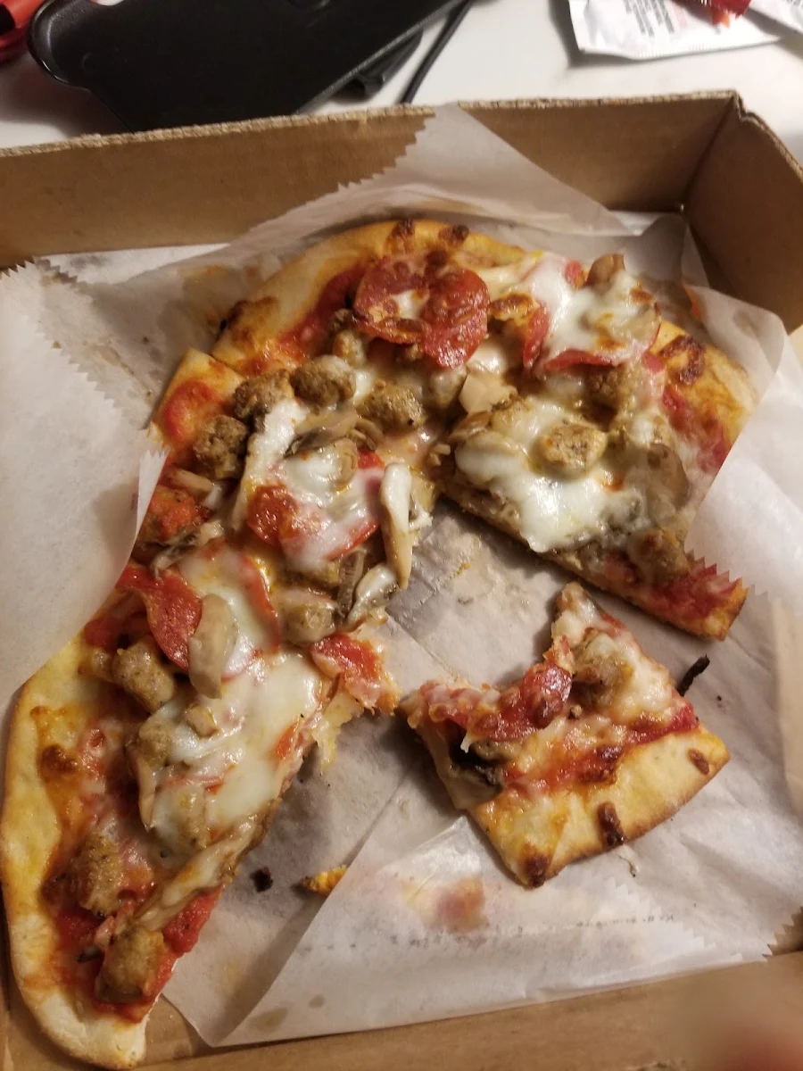 Sausage and Pepperoni Pizza Slice