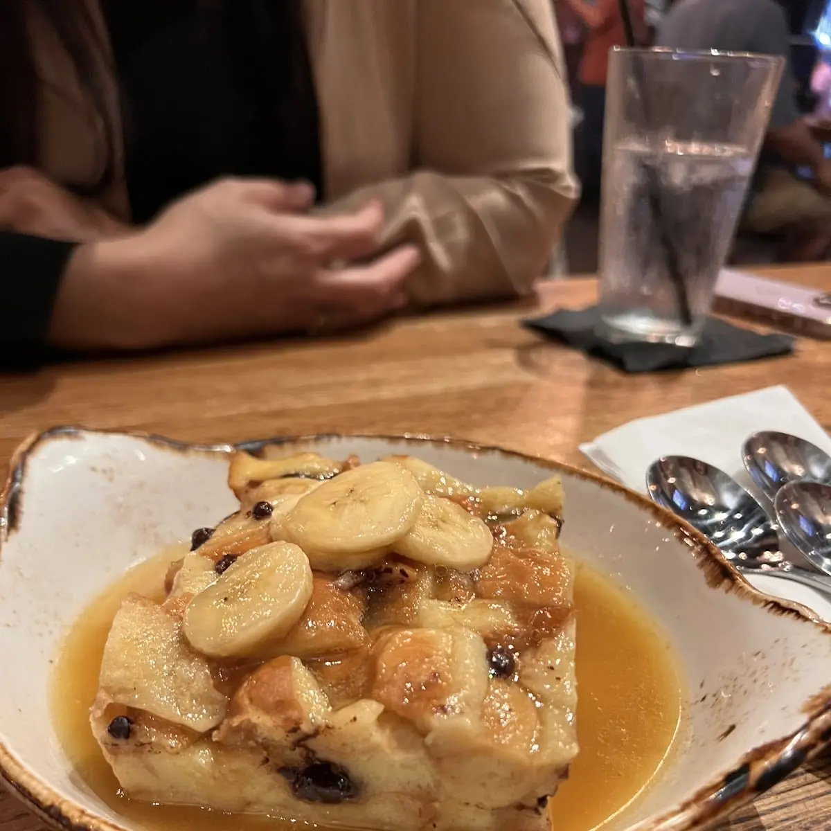 Bourbon Banana Bread Pudding