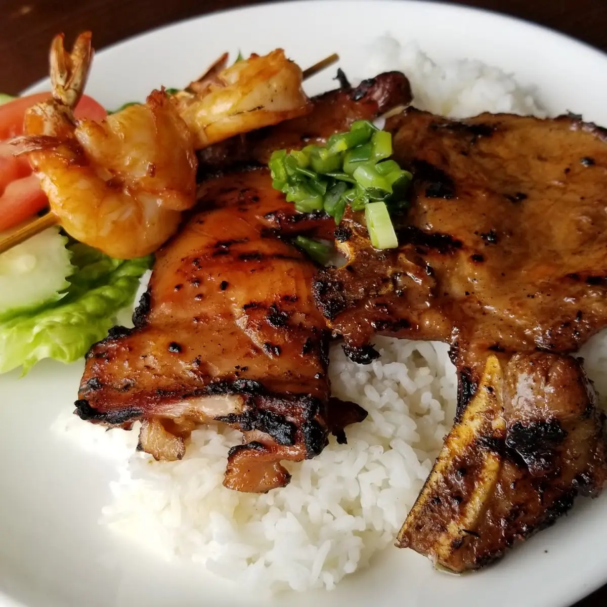 Cơm GÀ Nướng Grilled Chicken over Steamed Rice