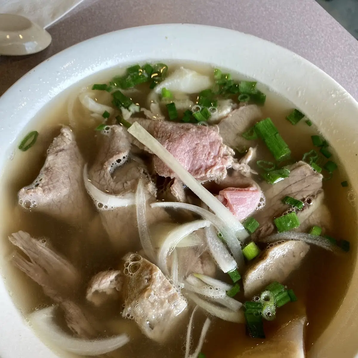 Rare Flank Steak Pho