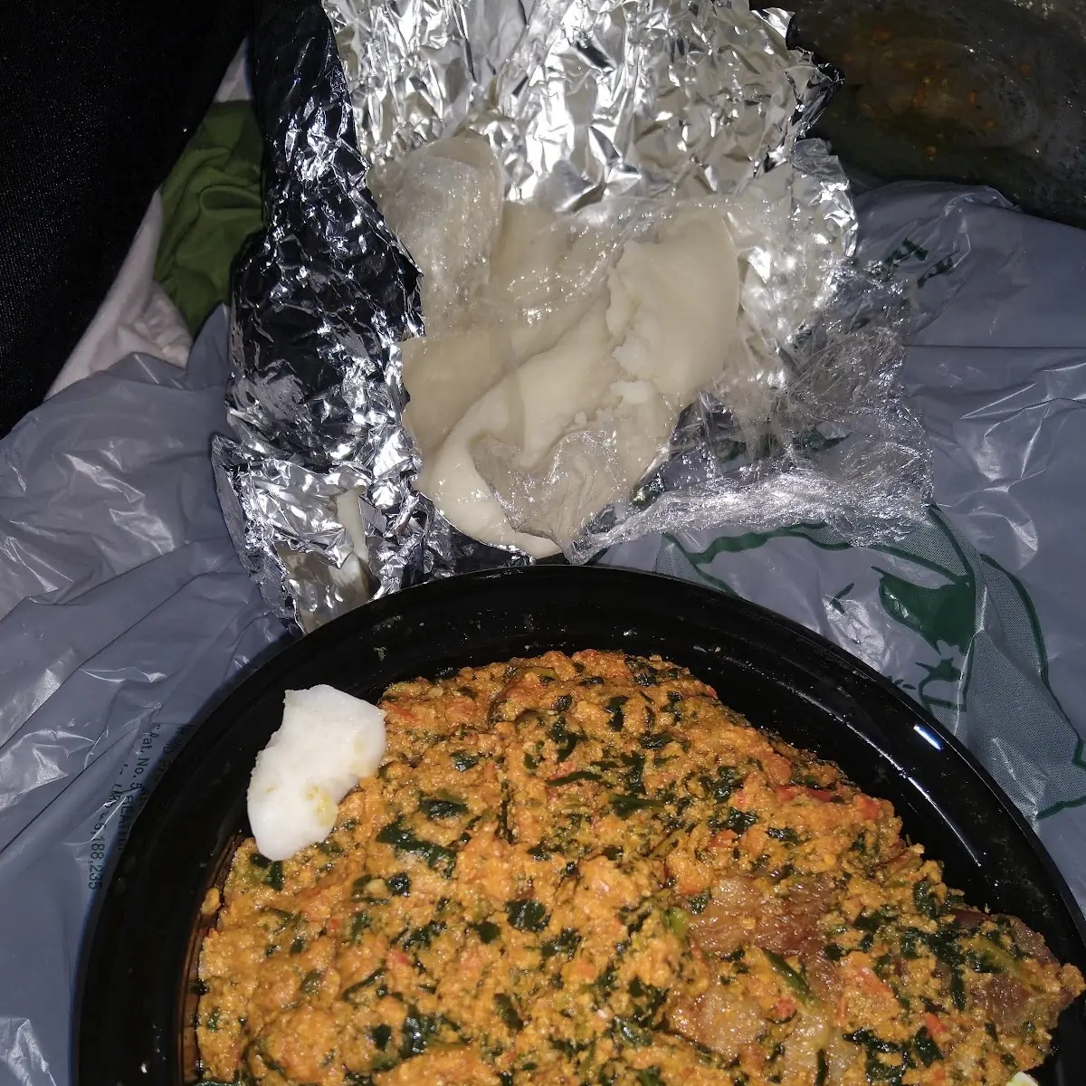 Pounded Yam and Egusi