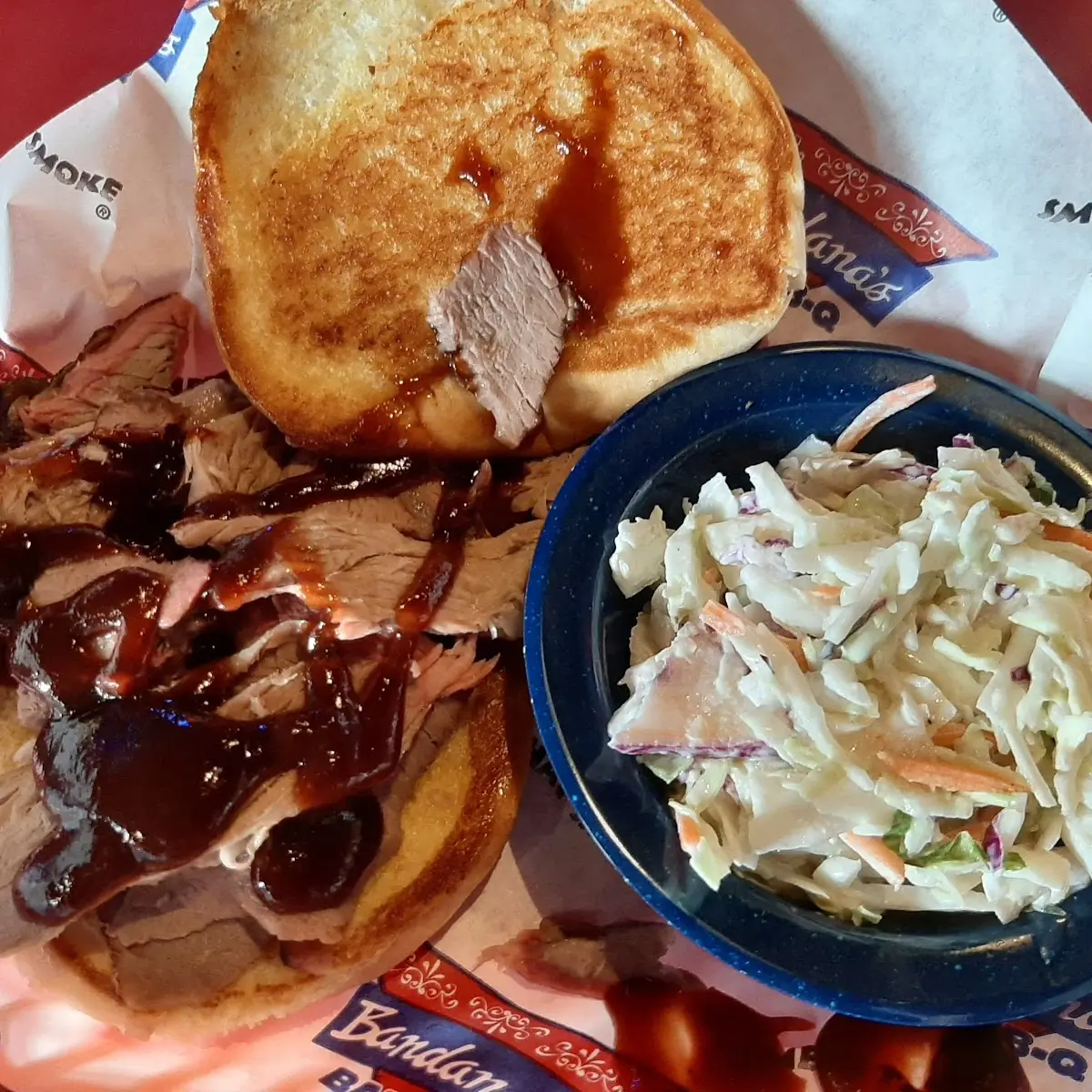 Sliced Beef Sandwich Coleslaw
