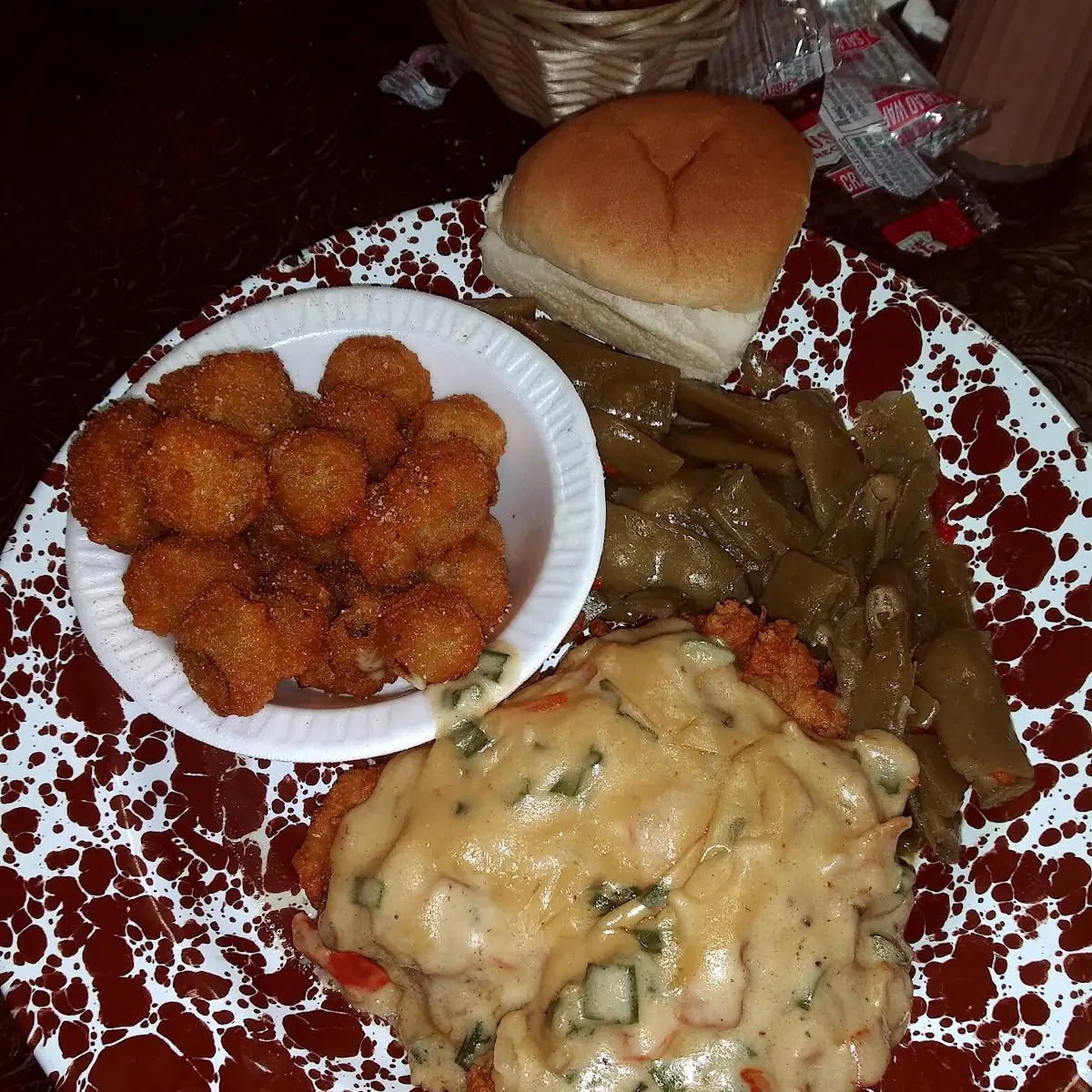 Green Beans Fried Okra