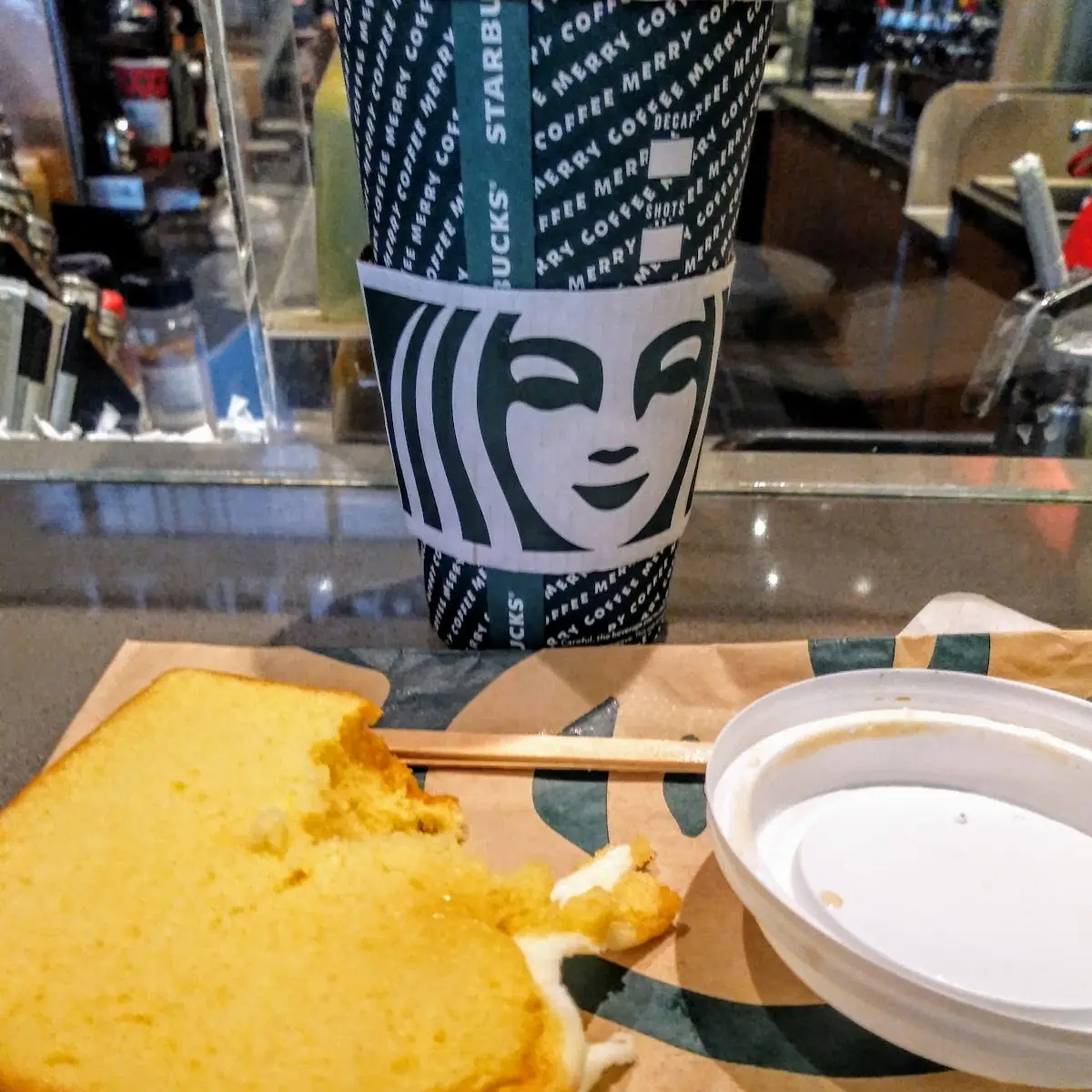 Lemon Pound Cake and Flat White