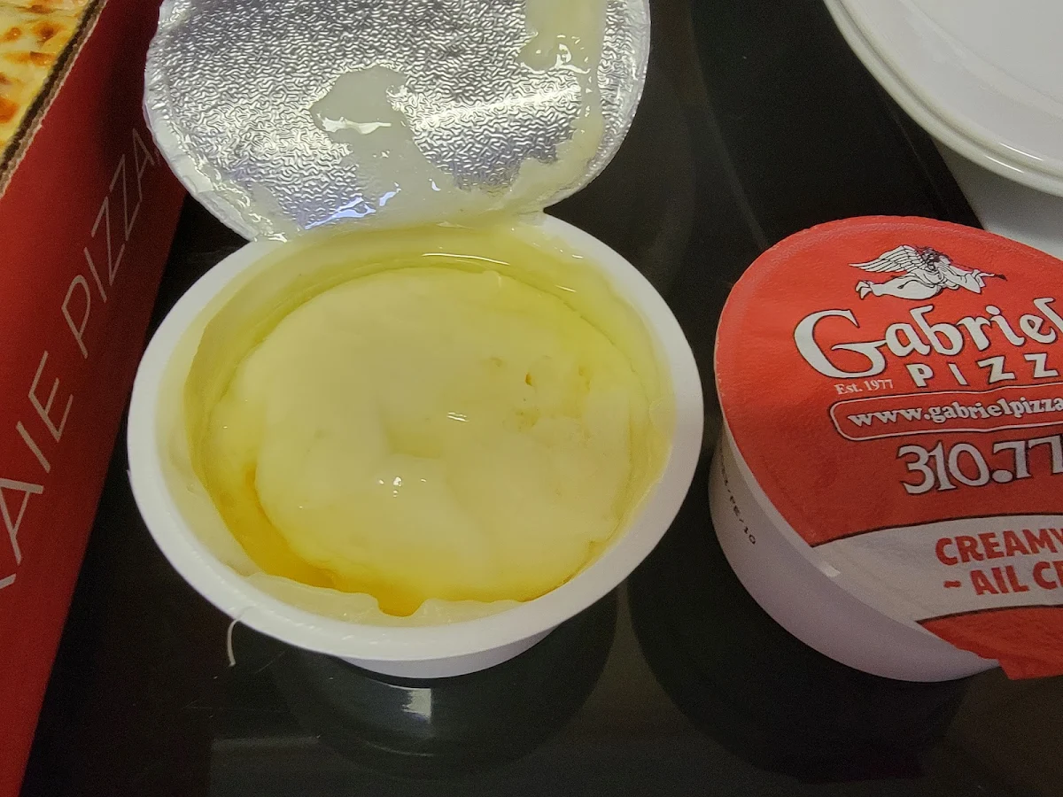 Garlic Dipping Sauce, Gabriel Pizza