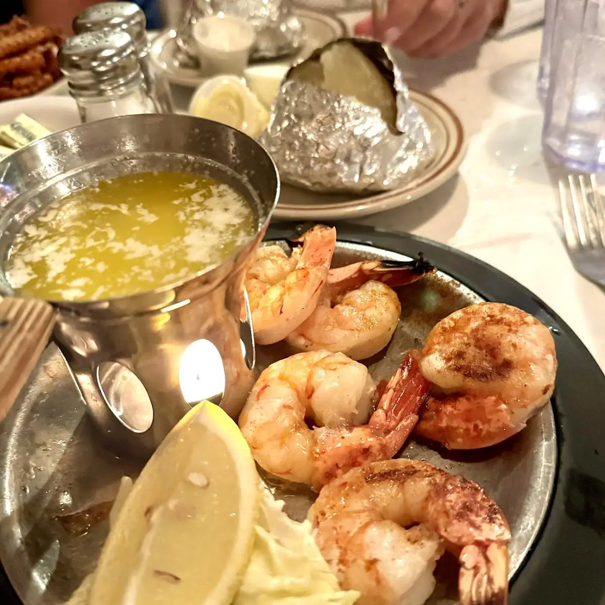 Boiled Shrimp and Baked Potato