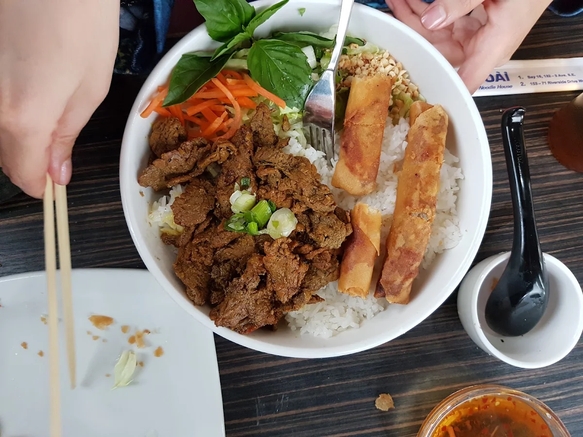 33 Satay Shrimp Vermicelli, Pho Hoai Vietnamese Beef House Okotoks