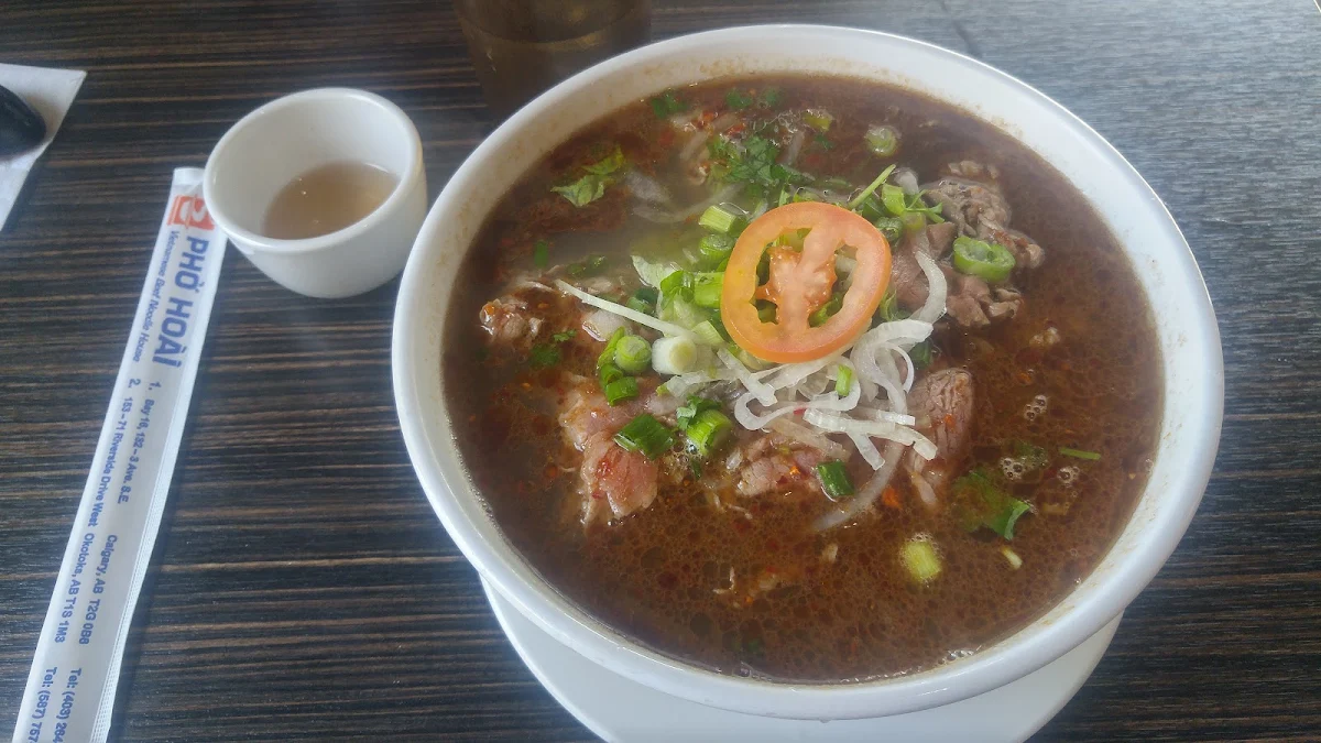 Beef Sate Pho, Pho Hoai Vietnamese Beef House Okotoks