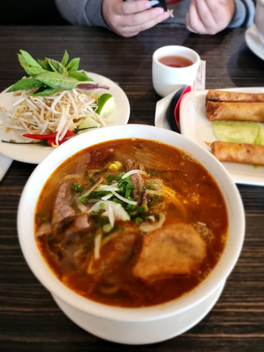 Spicy Lemongrass Beef Noodle Soup, Pho Hoai Vietnamese Beef House Okotoks