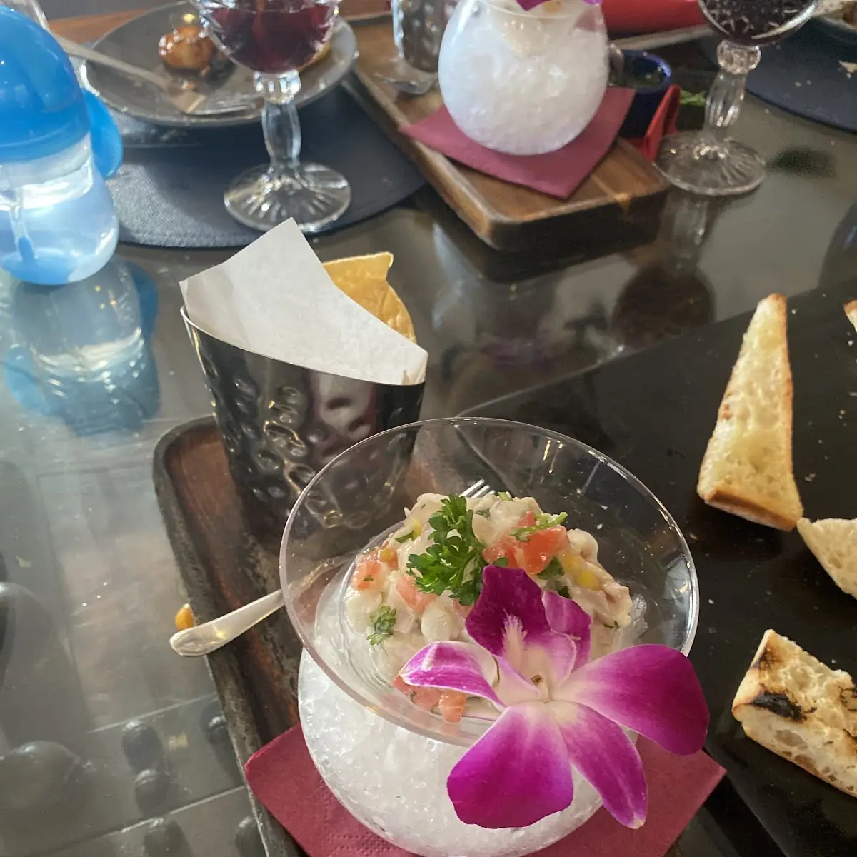Ceviche En Coconut Shrimp