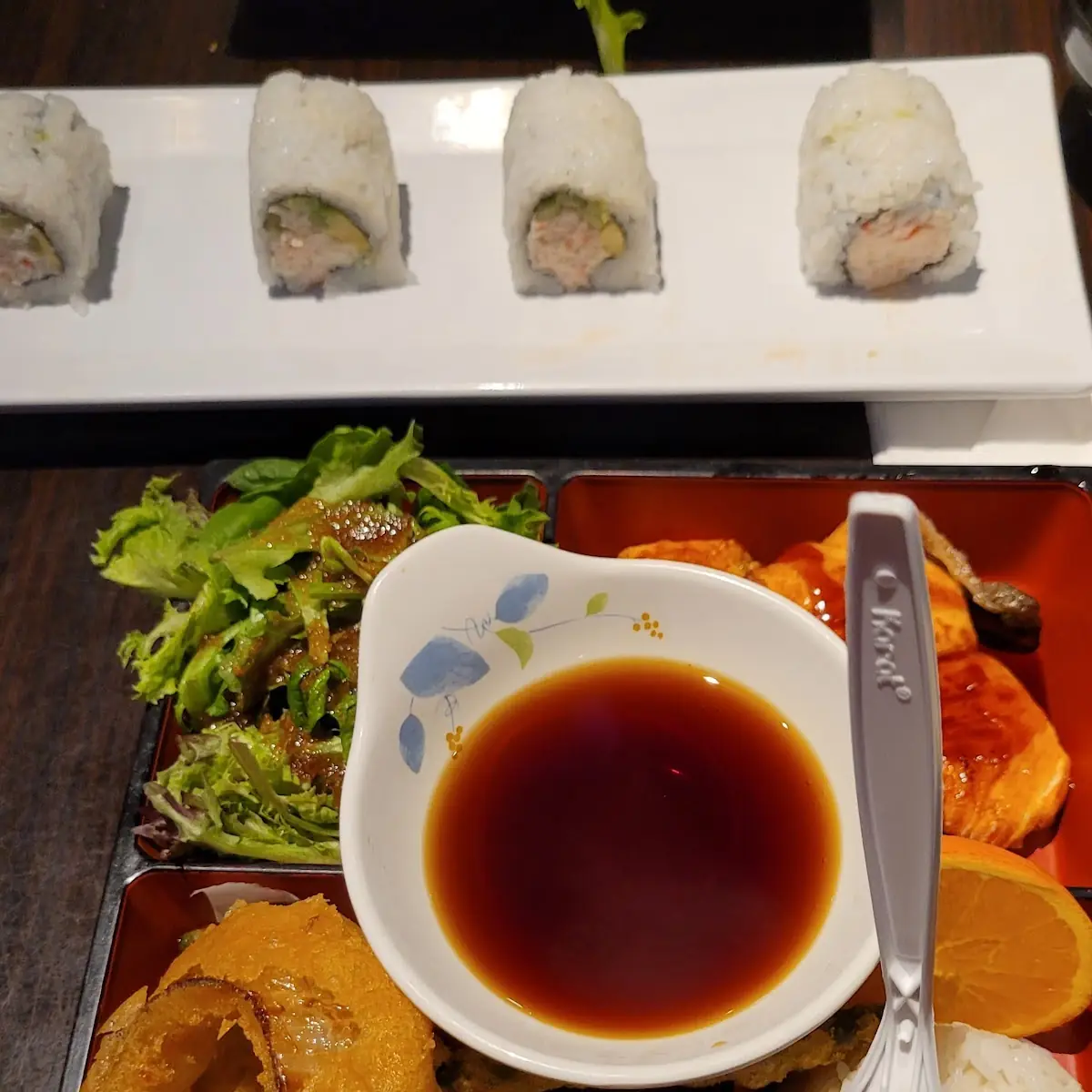 Salmon Teriyaki & Assorted Tempura