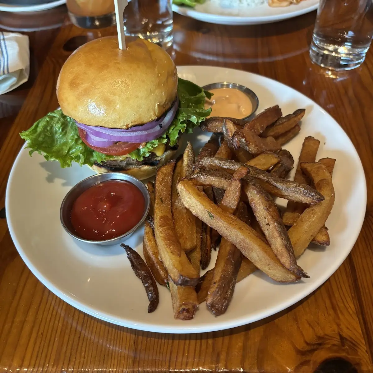Burger and Fries