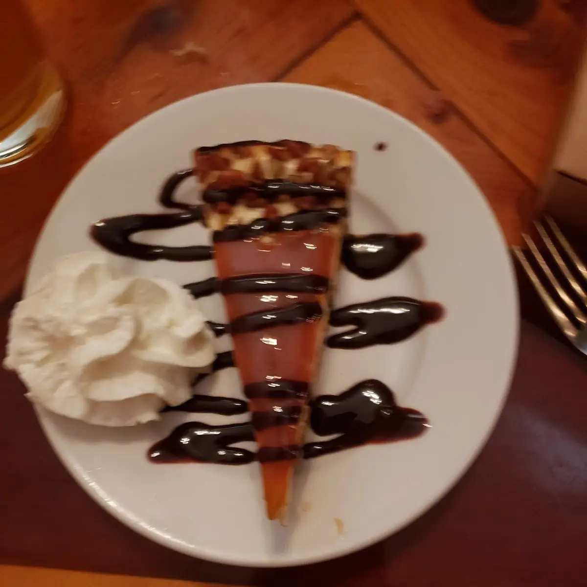 Turtle Cheesecake Slice