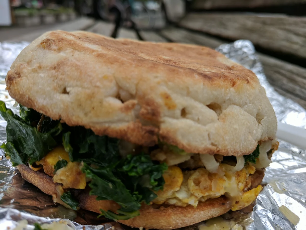 Spinach Egg Avocado Burger