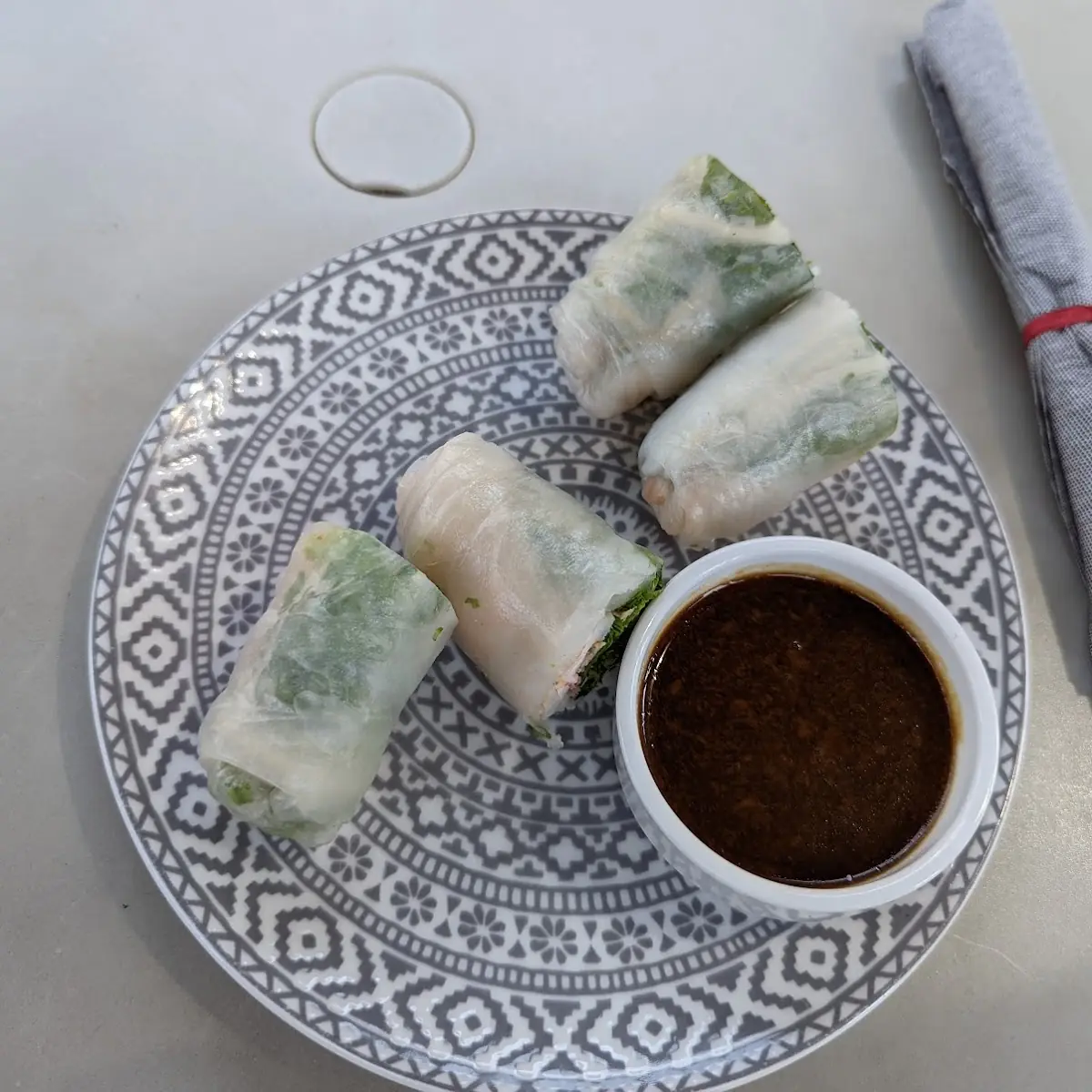 Grilled Veg Rice Paper Roll