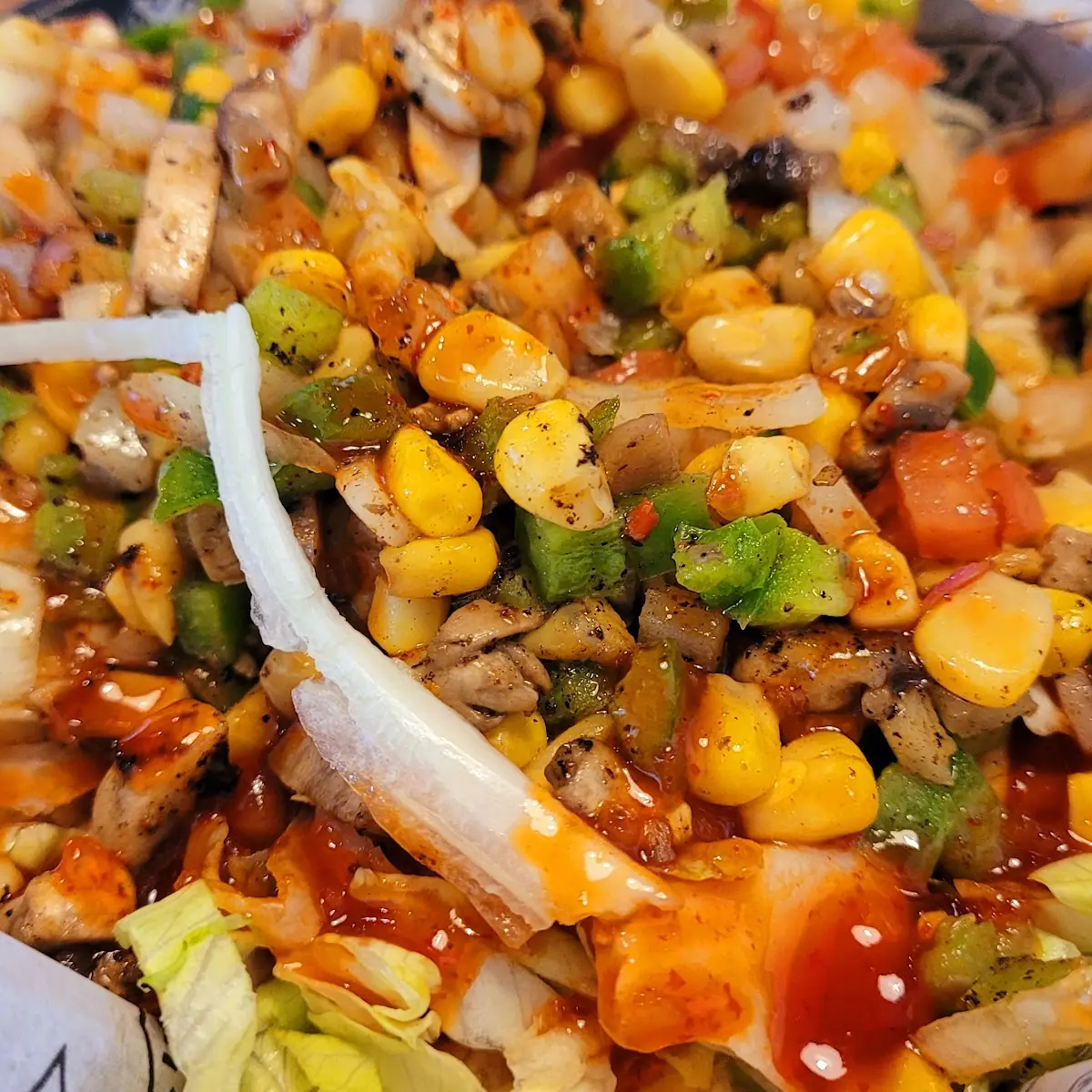 Burrito Bowl with Chicken and Grilled Vegetables