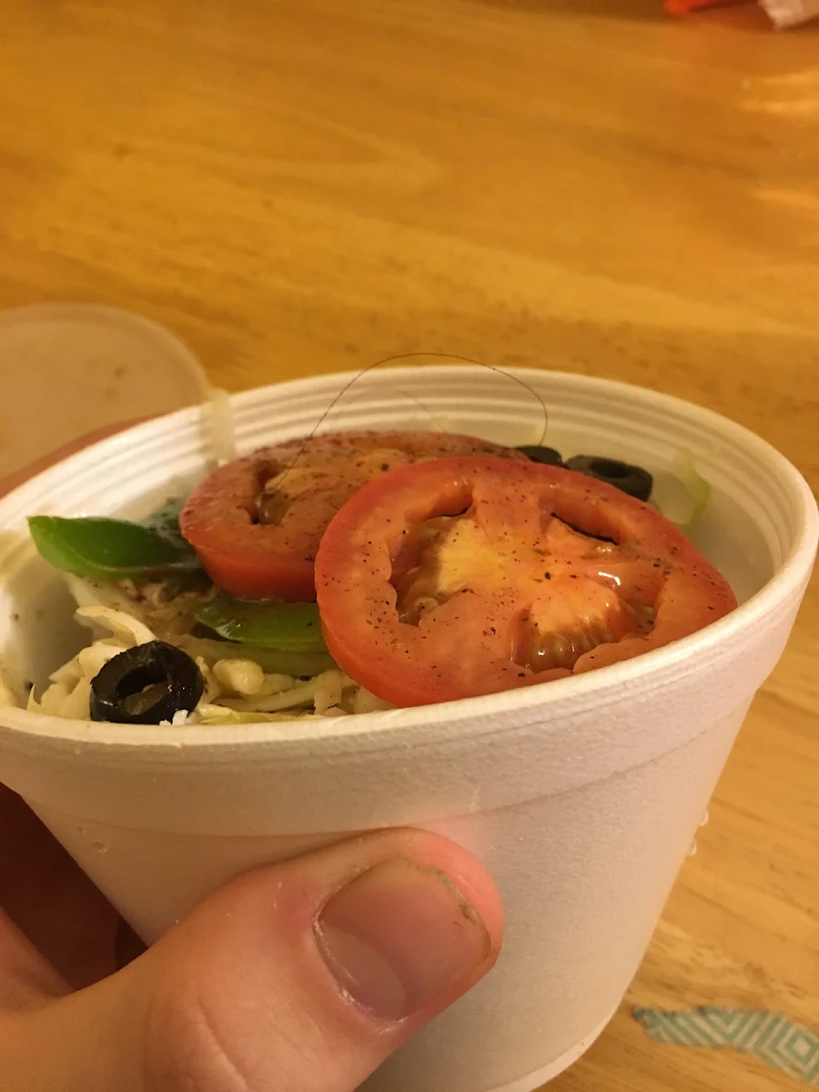 Hair in Salad