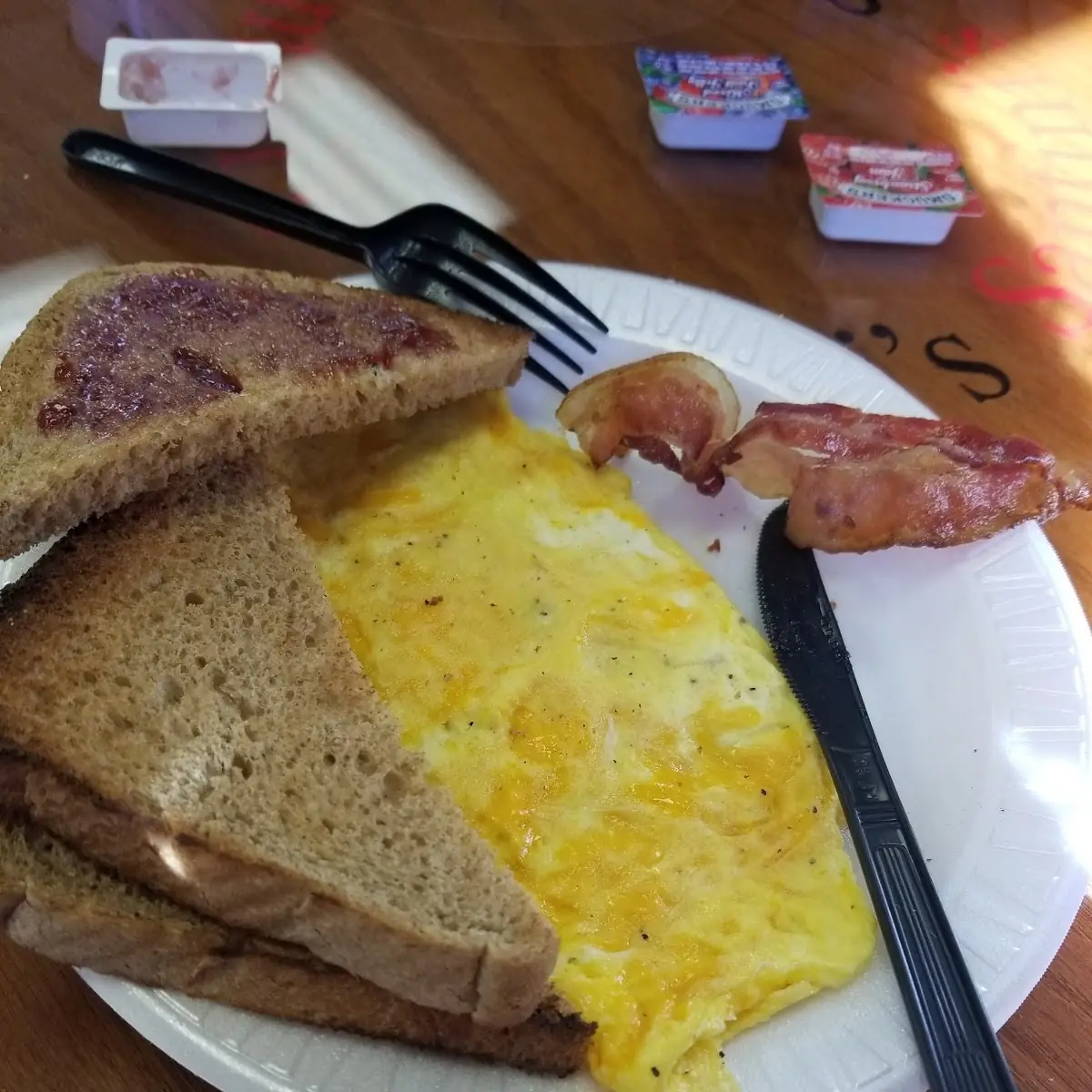 Cheese Omelet Toast