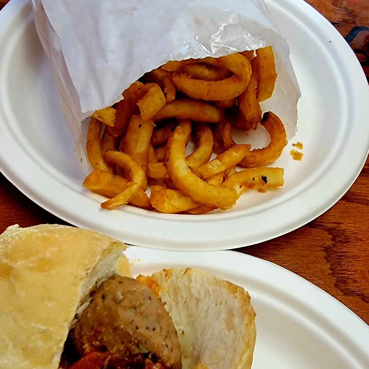 Meatball Sub with Onion Rings