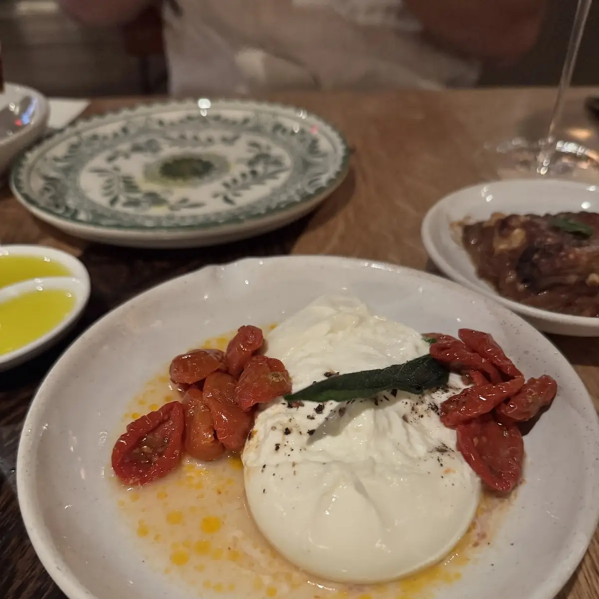 Burrata with Sun Dried Tomatoes