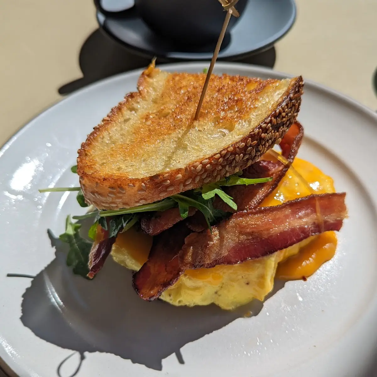 Grilled Cheese Egg & Truffle Honey
