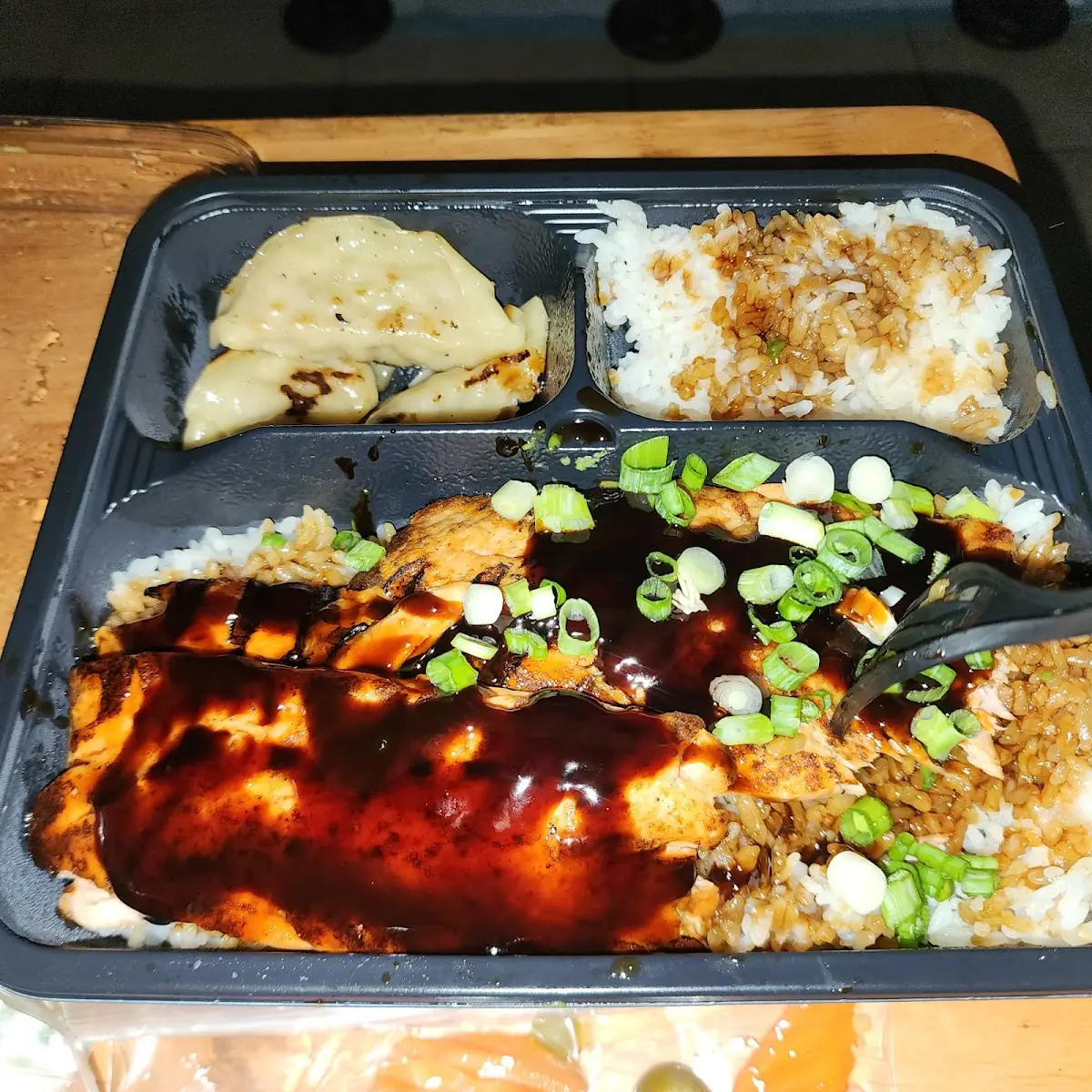 White Rice and Extra Salmon Plate
