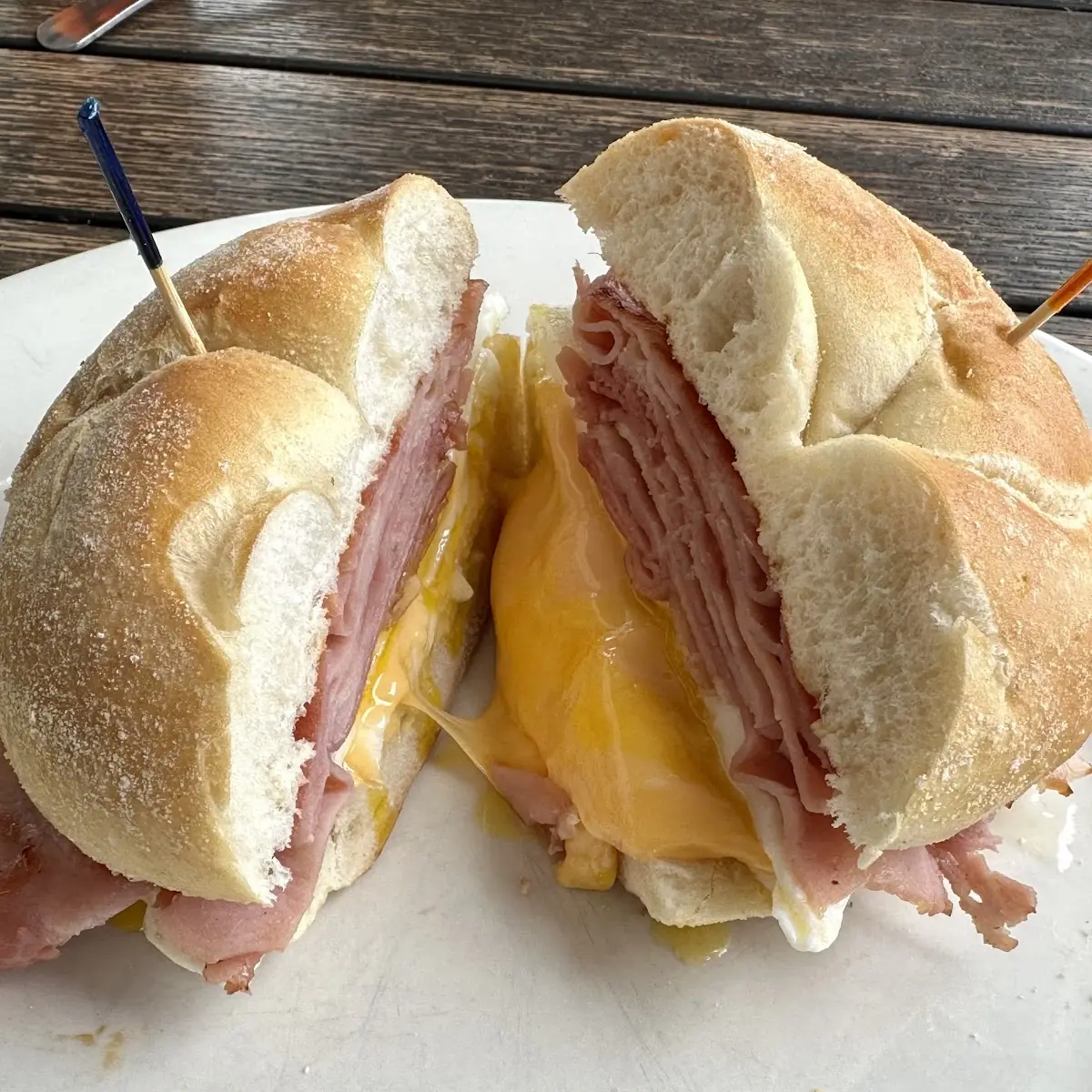 Ham Egg & Cheese on a Roll